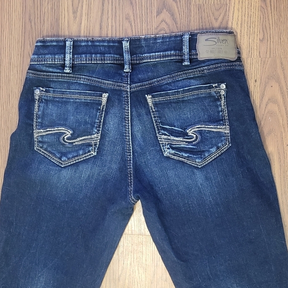 Women’s Silver Jeans Co. Dark Blue Ankle Cropped Skinny W31L25 Stretch Denim B72 - Picture 10 of 11